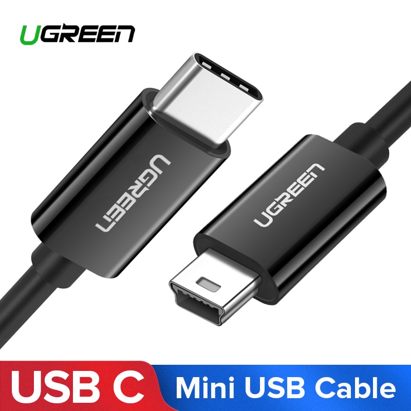 Ugreen Usb C Naar Mini Usb Kabel Thunderbolt 3 Mini Usb Type C Adapter Voor Macbook Pro Digitale Camera MP3 speler Hdd Type-C Kabel