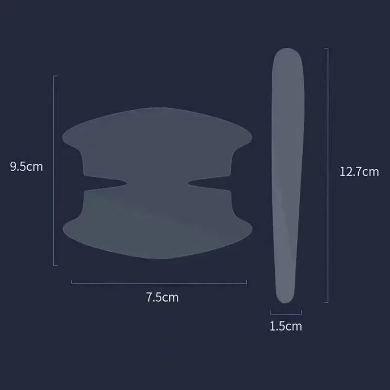 8 STKS Universele Auto Deurklink Kom Kras Beschermende Stickers Transparante Auto Handvat Anti-collision Bescherming Strip