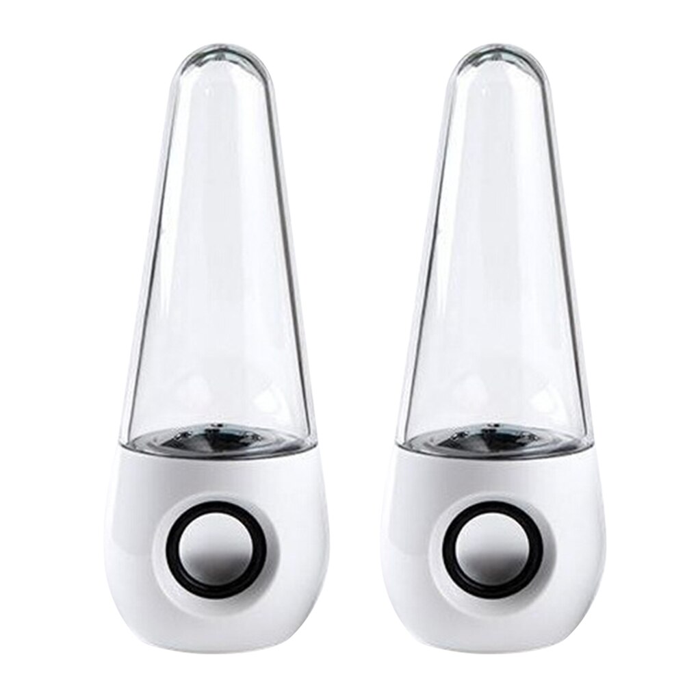 Draagbare Draadloze Dancing Water Speaker LED Light Fontein Speaker Home Party JR Deals: WHITE