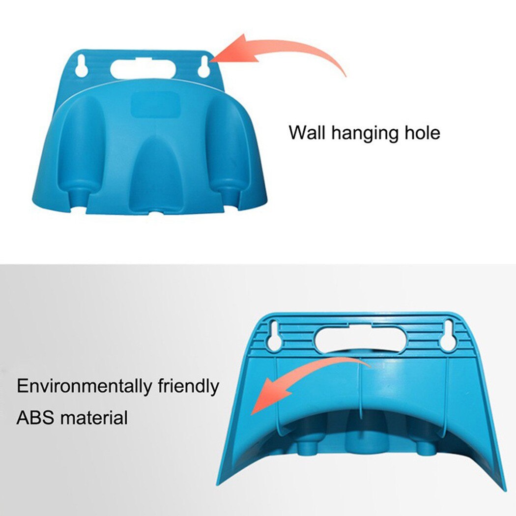Wall Mounted Hose Hanger Garden Hose Pipe Reel Hanger Holder Storage Bracket 1XPipe Holder 2 X Screw 2XScrew Cap