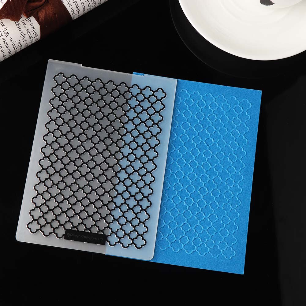 1PC Various Pattern Plastic Embossing Template DIY Scrapbook Paper Craft Album Cards Handcraft Plastic Template: 9
