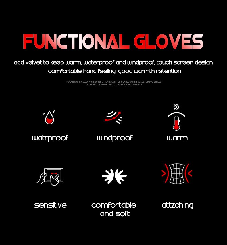 Guantes de invierno FANGBLUE para hombre, guantes para ciclismo, ciclismo, esquí, pantalla táctil, accesorios de pesca antideslizantes, impermeables, Unisex