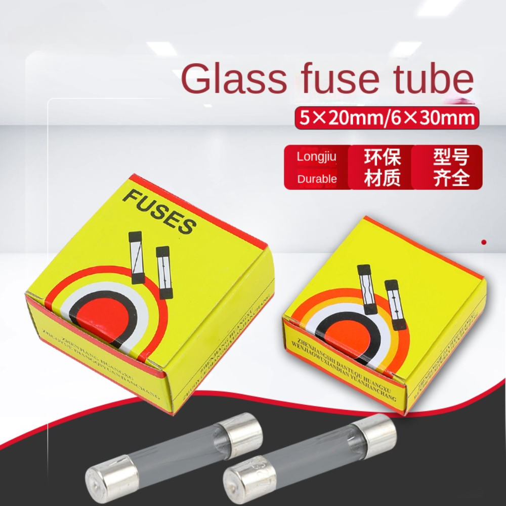 10/100 pièces tube à fusible 5x20 6x30 tube à fusible en verre 250v0.1A 0.2A0.5A1A2A3A5A6 10A15A20A30A