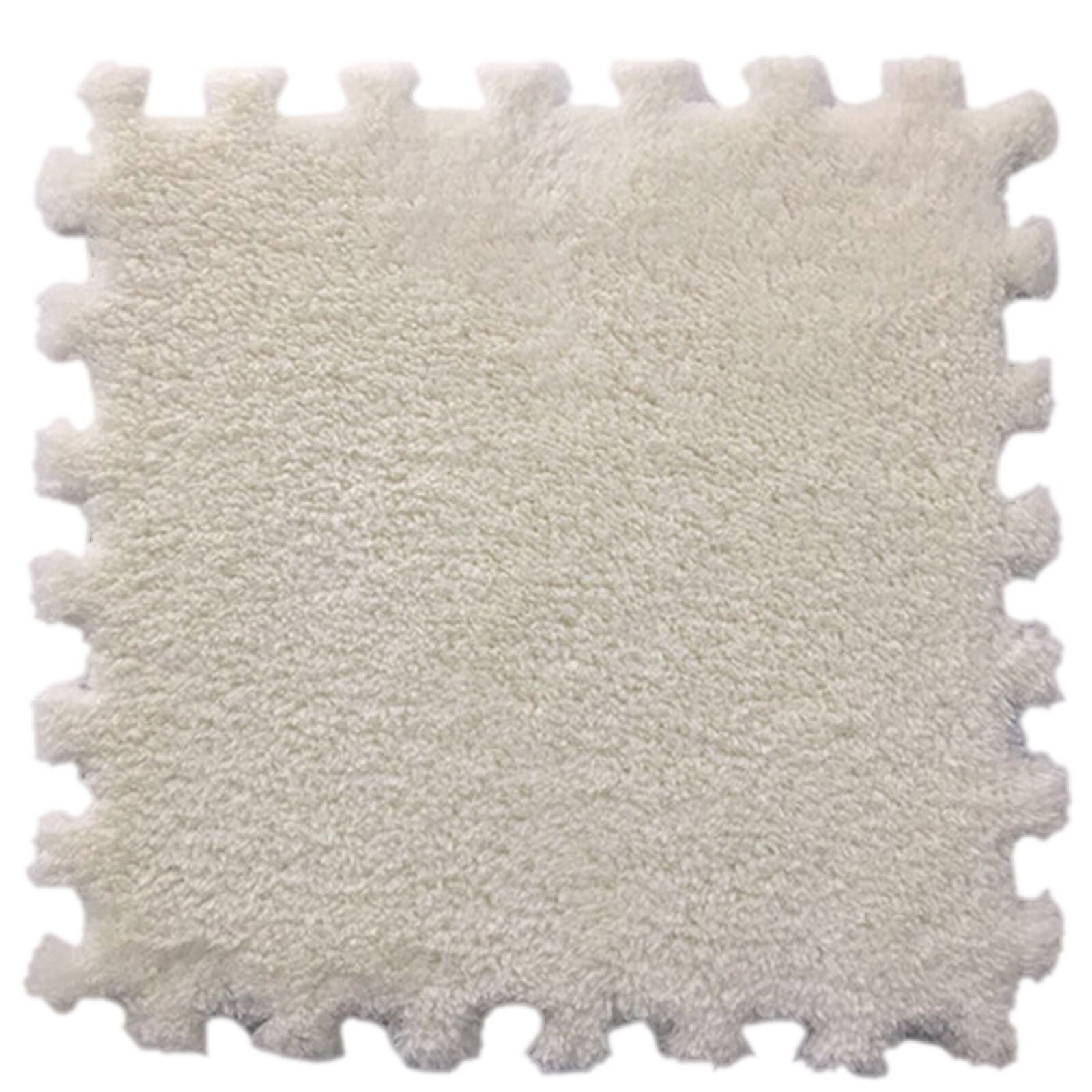 Tapis de carré Puzzle Polyester velours tapis en 14 couleurs bricolage épissage blocs de couleur décor à la maison: D