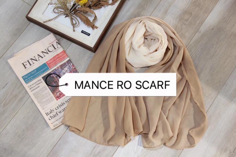 Hijab en mousseline de soie imprimé, foulard en mousseline de soie délavé et perlé, long foulard malaisien, foulard musulman, couleurs unies, pour femmes: Kaki