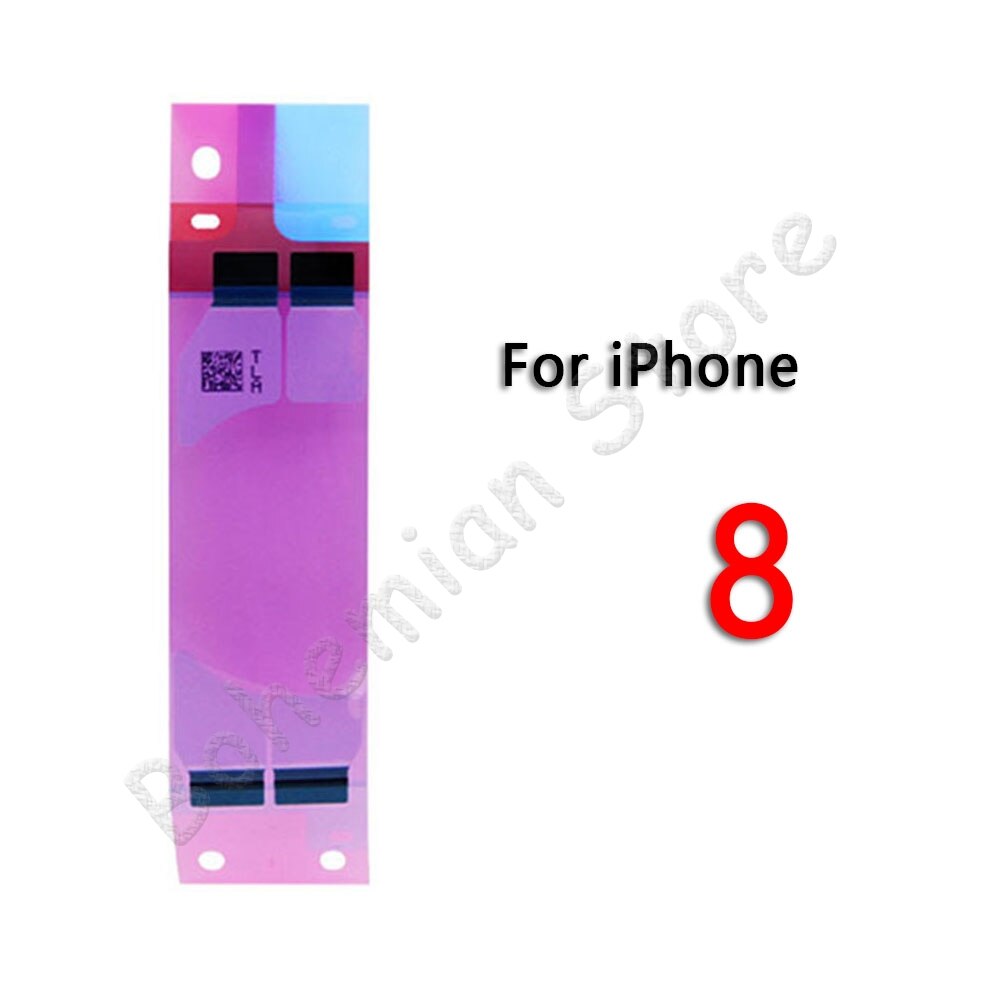 Tira de pegatinas adhesivas con batería para móvil, cinta adhesiva para iPhone 6, 6s, 7, 8 Plus, X, Xs, Max, XR, 5s, 5c, piezas de repuesto originales, 2 unidades: For iPhone 8