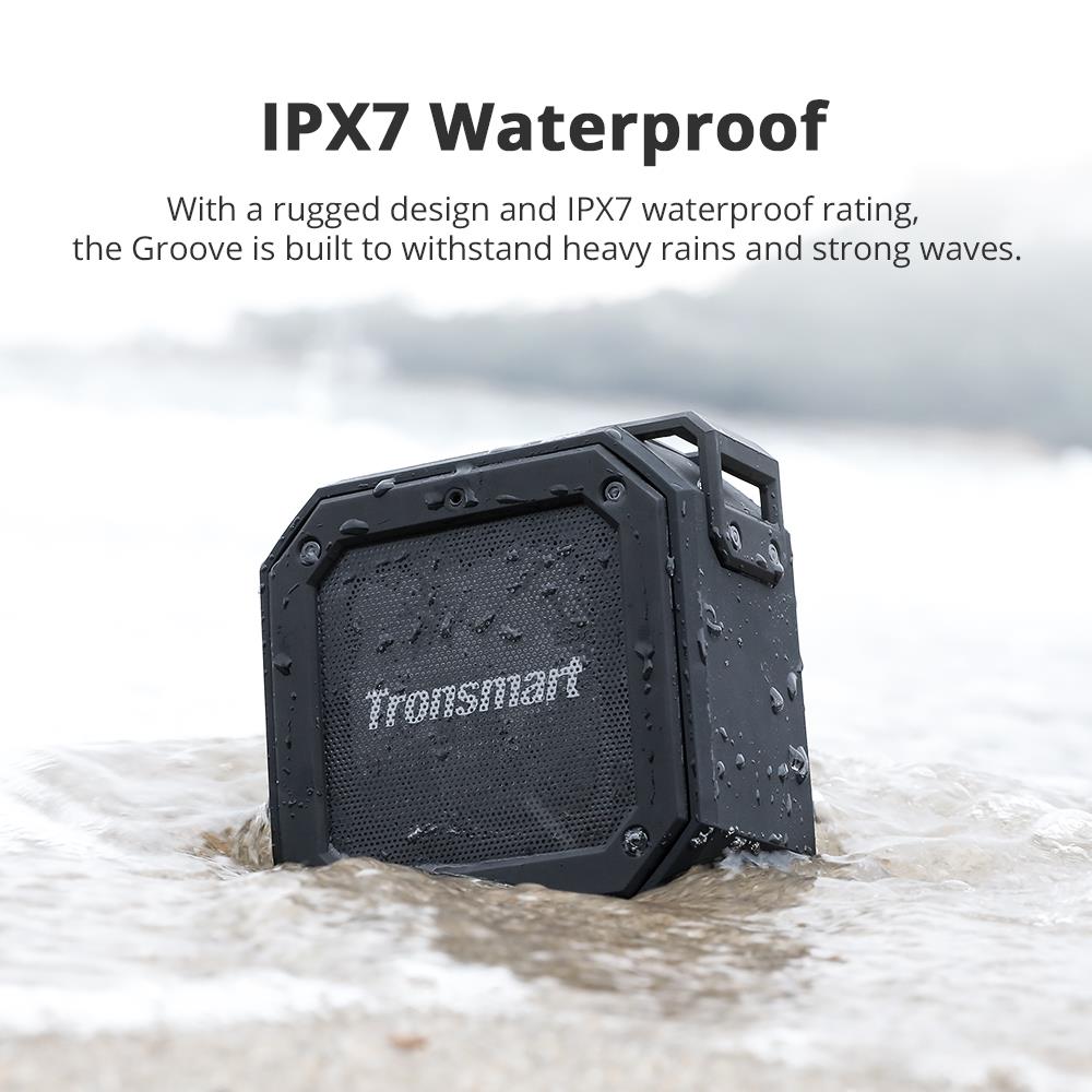 Tronsmart Element Groef (Force Mini) Bluetooth 5.0 Speaker Met IPX7 Waterdicht, Superieure Bass, 24-Uur Speeltijd