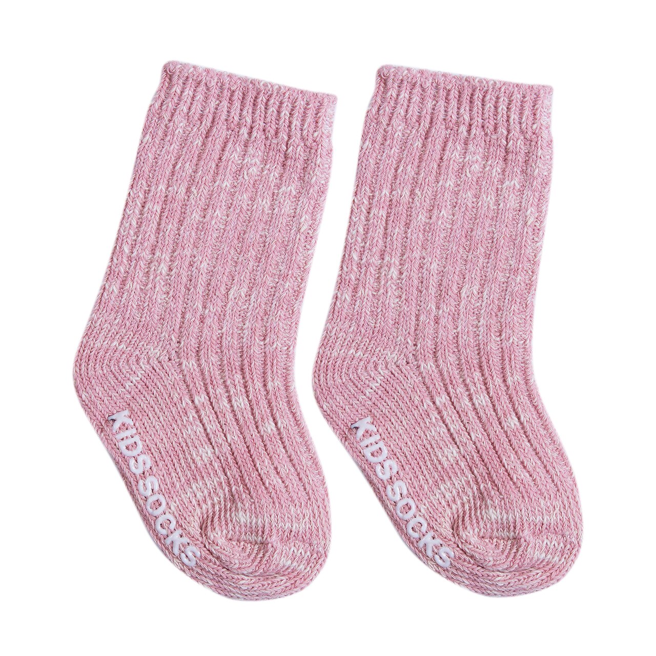 Nuevos calcetines antideslizante para bebé de algodón de Color sólido para niños y niñas: Rosa / 4-6T