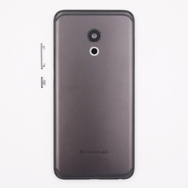 BaanSam Bateria Nova Tampa Traseira Para MEIZU Pro 6 5.2 Polegada Moldura Da Habitação Case Com Lente Da Câmera + Flash + Botões de Volume De energia: Black
