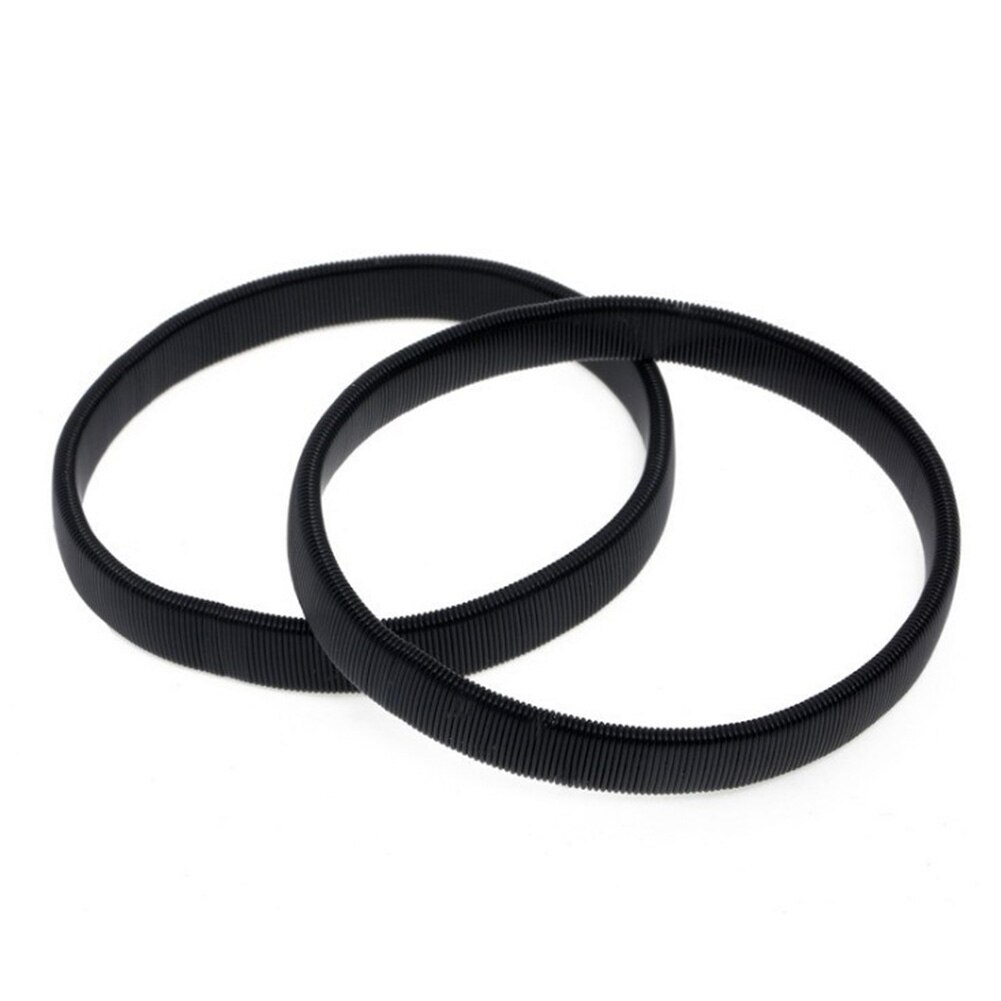Unisex elastisk elastisk metal ærme strømpebånd herrer elastisk armbånd skjorte ærmeholder: Sort