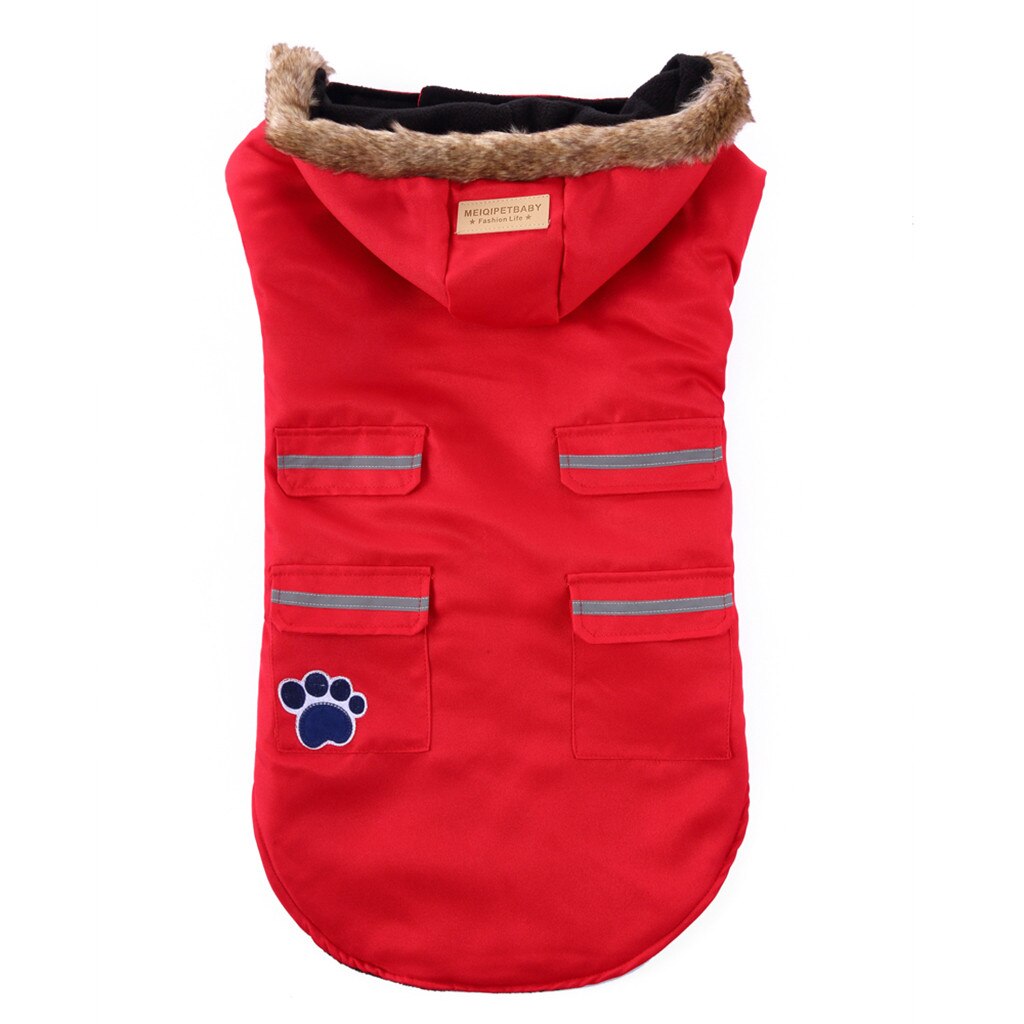 Sweater Winter Warm Pet Clothes for Small Large Dog Chihuahua Golden Retriever Coat Puppy Suit Dogs Pets Clothing#3: Red / L