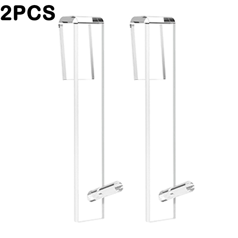 Acrylic Bathroom Shower Door Hook Over Glass Door Shower Towel Rack Punch-Free Bathroom Bathrobe Hanger Transparent Towel Hooks