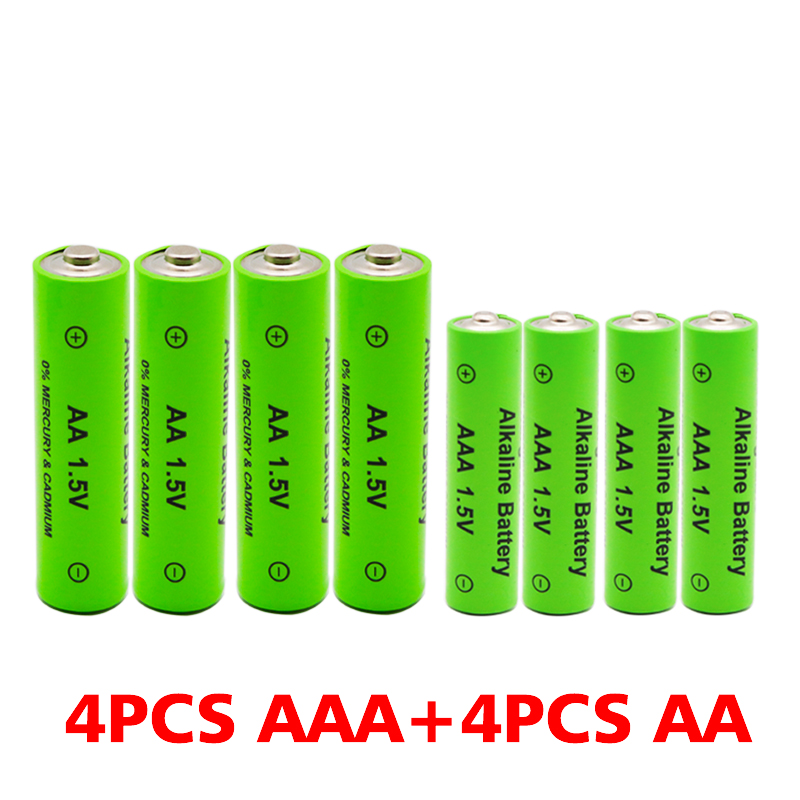 AA + AAA 1,5 V Batterie Wiederaufladbare alkalisch batterie 3000-3800 mAh Für Taschenlampe Spielzeug Uhr MP3 Spieler Ersetzen ni-mh Batterie: Schwarz