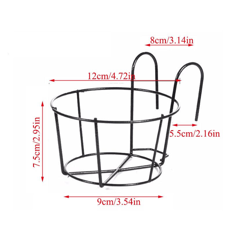 Ronde bloempot rek balkon hangende planten ijzeren rekken planten hangende bloemenrek tuinbenodigdheden plank rek tuin