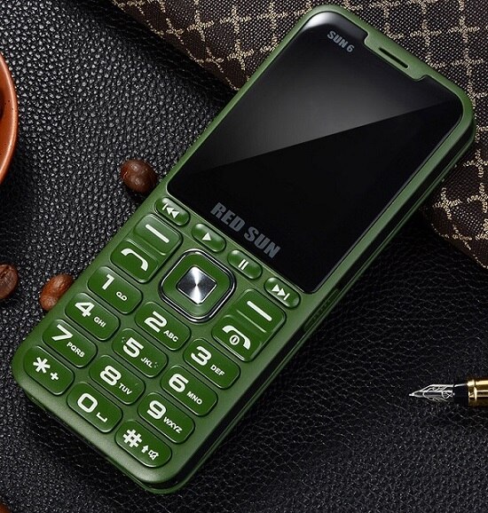 H08 Four Card Four Standby Card Straight Old Man Machine Big Speaker Big Button Function Machine Voice King Electronic Button Mo: standard / green