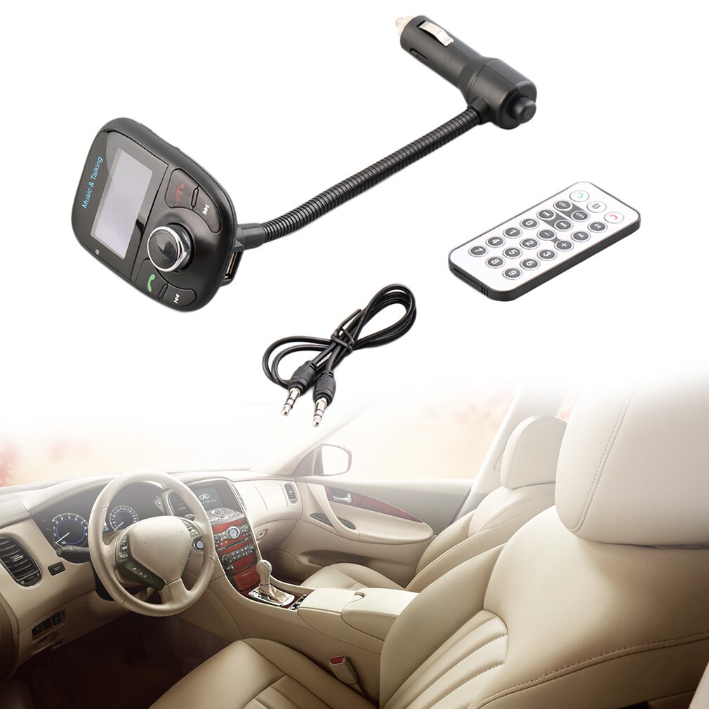 Wireless Car Kit MP3 Player FM Transmitter USB LCD Modulator MMC With Remote Control For Smartphone