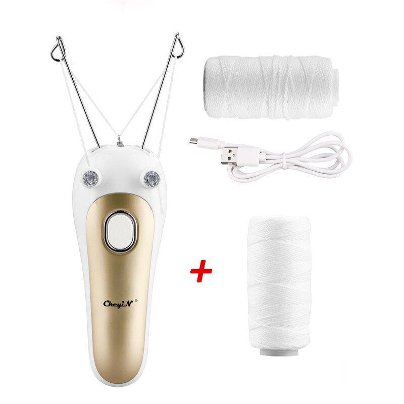 CkeyiN 4/8 Spools Thread for Cotton Threading Facial Hair Remover Epilator Trimmer Electric Hair Removal for Women 52: Yellow