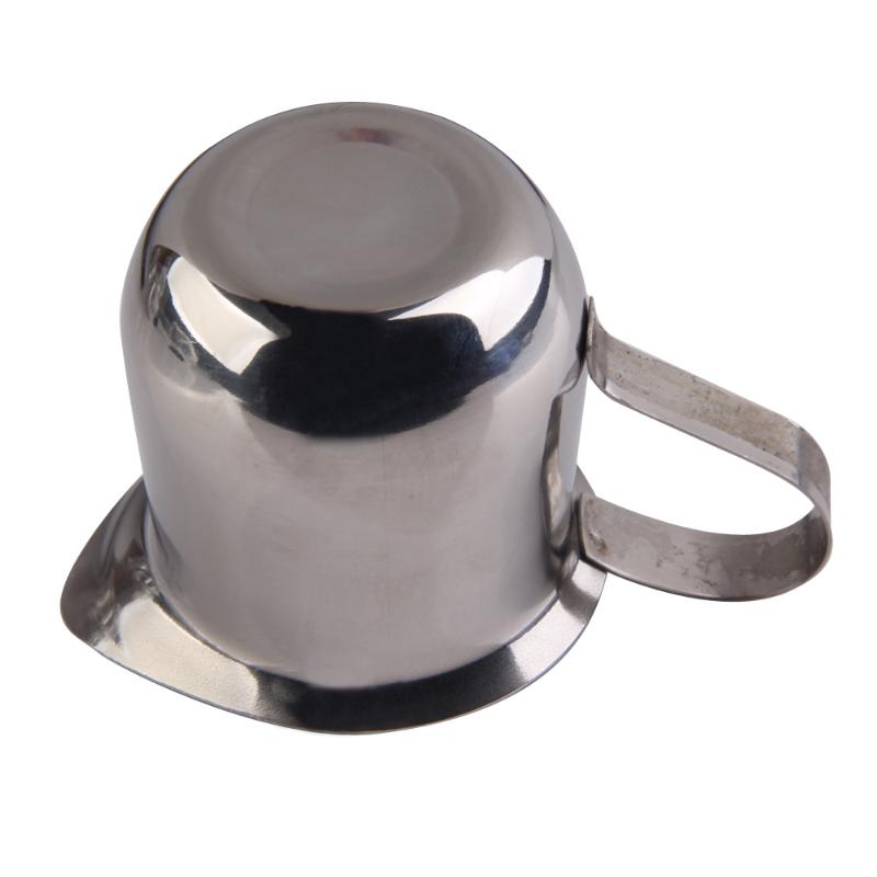 Ruostumaton teräs maito kahvi vyötärön muotoinen kuppi muki espresso latte art kannu vaahtosäiliö kotiin vaahdotuskannut 90ml/150ml/240ml