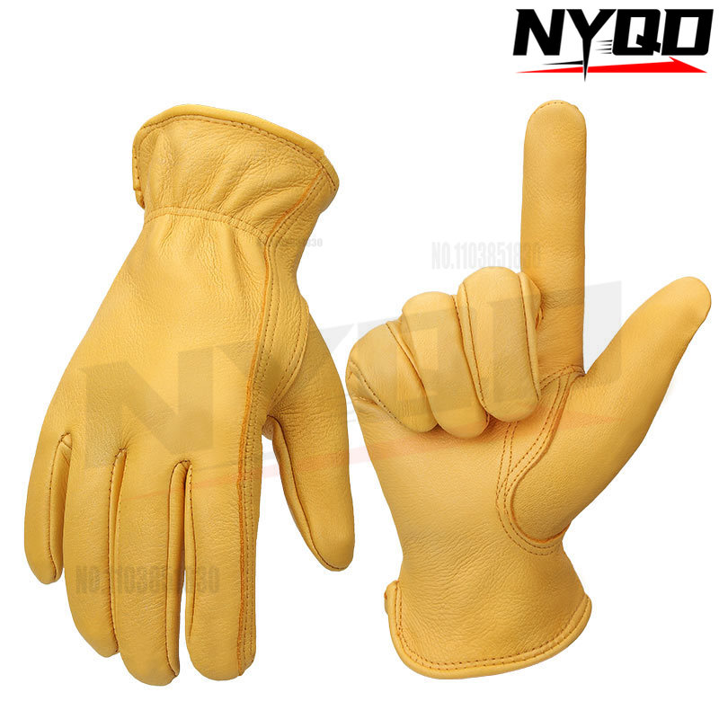 Guantes de piel de ciervo para montar, protección de conducción, baterías deportivas, guantes para motocicletas, fabricantes retro al aire libre al por mayor
