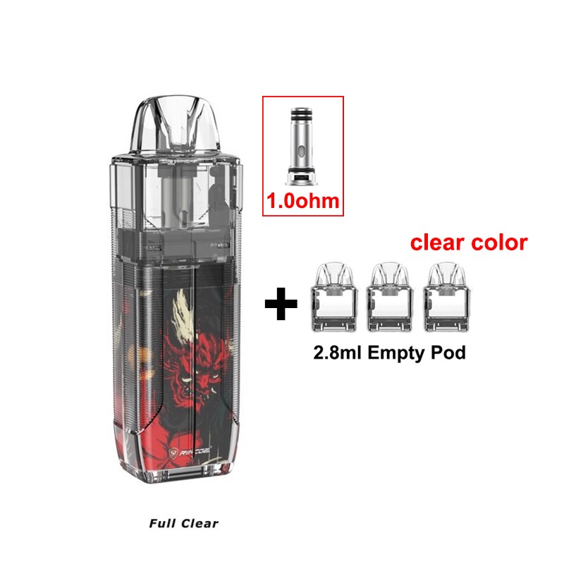 Original Rincoe Jellybox SE Kit 500mAh Battery 2.8ml Cartridge: Full and 3pods