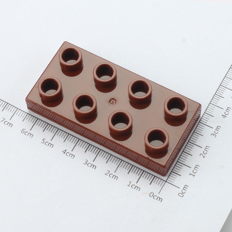 12pcs DIY MOC Large Building Block Bricks Thin 2X4 Bricks Big Size Assembled Accessories Bulk Part Enlighten Brick Children Toys
