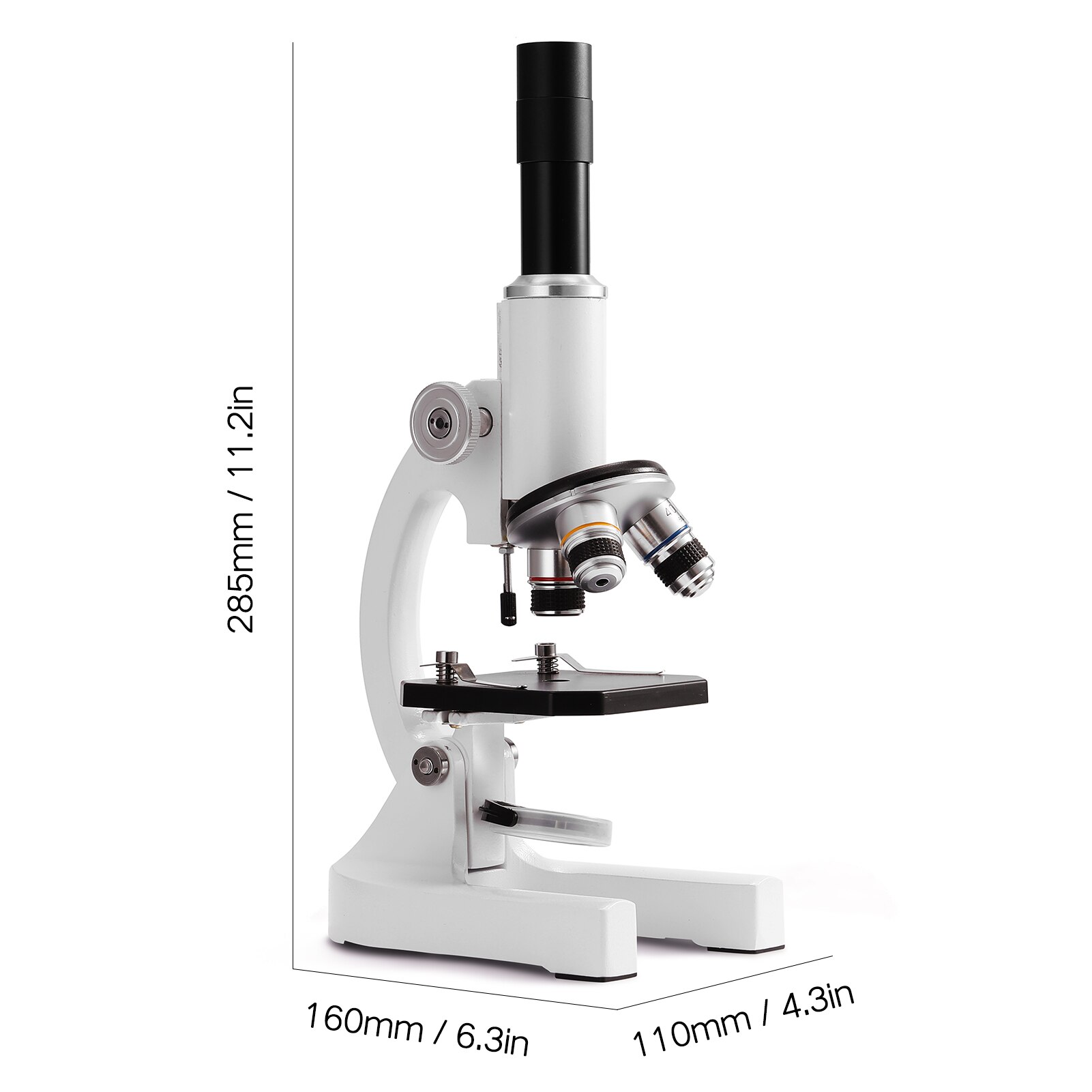 64X-2400X Monocular Optical Microscope Elementary School Children Science Experimental Biology Teaching Microscope Children
