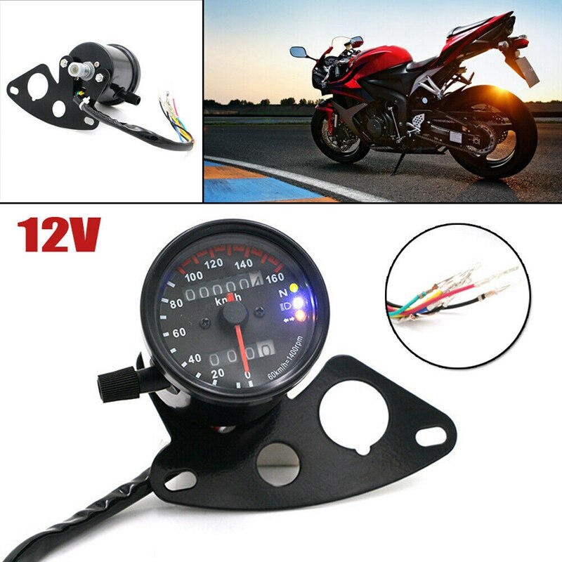 Motorrad retro Digitale Geschwindigkeit Meter Oeter Tachometer-lehre Halterung Montage