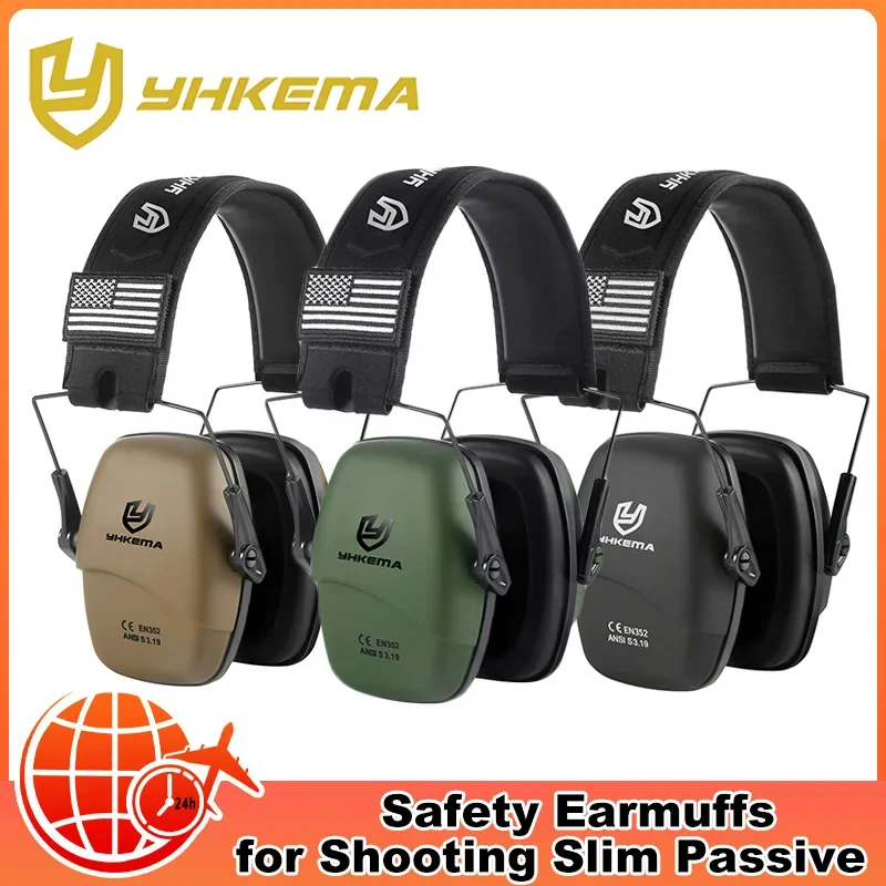 YHKEMA Veiligheid Passieve Oorbeschermers Schieten Oorbeschermers Gehoorbeschermingen Voor Schieten NRR 25dB Ruisonderdrukking Geluiddichte Headset