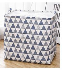 Fabric Folding Storage Basket Laundry Box Rectangle Tightable Organizer Clothes Underwear Toy Quilt Large: 1