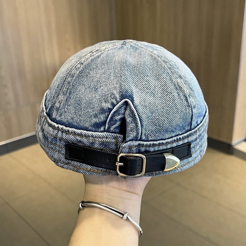 Gorra vaquera de ala suave para mujer, sombrero de pescador antiguo lavado Retro pequeño, sombrilla plegable, sombrero ecuestre