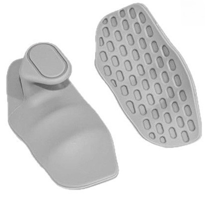 Silicone palm pad fitness non-slip convenient exercise anti-cocooning horizontal bar pull-up equipment training weight grip: black