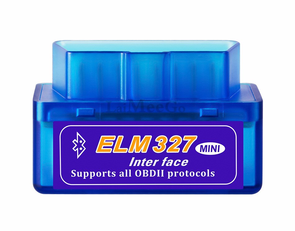 Car Styling Mini ELM327 OBD2 II Wireless Bluetooth Automobiles Diagnostic Interface Scanner Tool Blue Portable