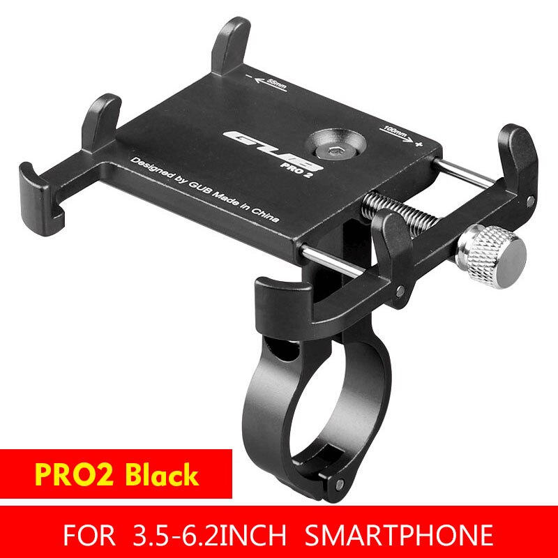 GUB – Support de téléphone portable universel pour vélo, 3.5 à 7.15 pouces, pour Smartphone, GPS, vtt, cyclisme, pour Iphone 7, 8, XS, Huawei: Pro2-Black