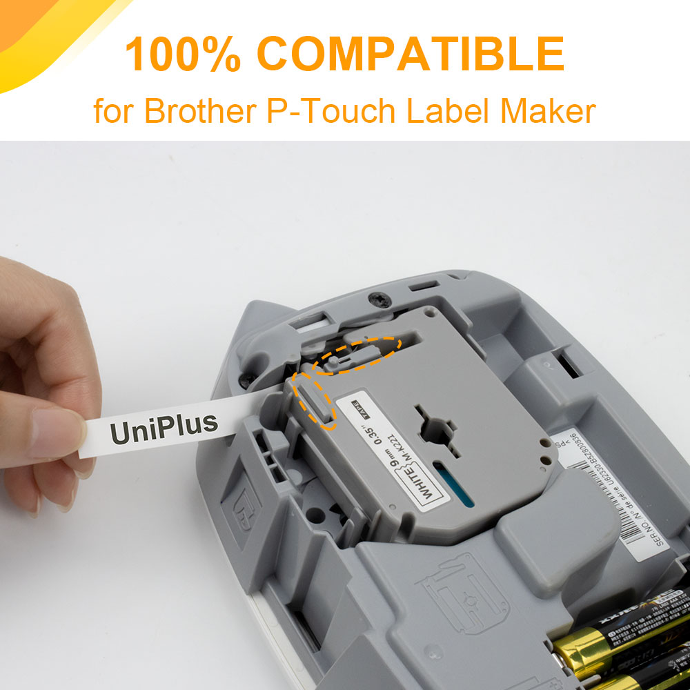 UniPlus 12mm Labeling Tapes for Brother MK131 MK-231 M-K231 M-K431 MK531 MK631 MK731 Mix Color Labelmaker Letter Printer Ribbon