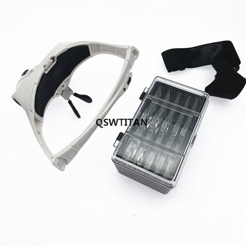 Haartransplantatie handloze loep met 5 lenzen en led-lampjes haartransplantatie koplampen