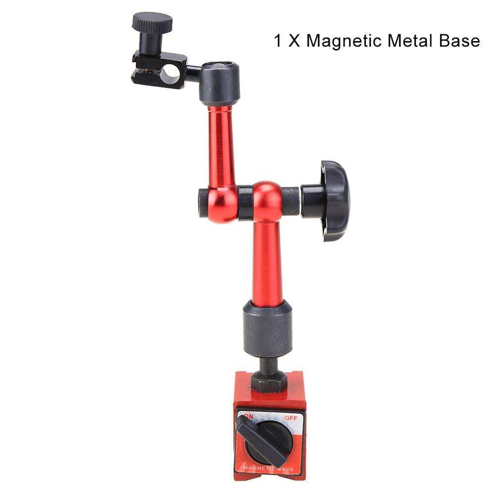 Indicador de palanca de prueba de agua de 0 a 0,8mm, indicador de Dial de alta precisión de 0,01mm con Base magnética Flexible de Metal: 01