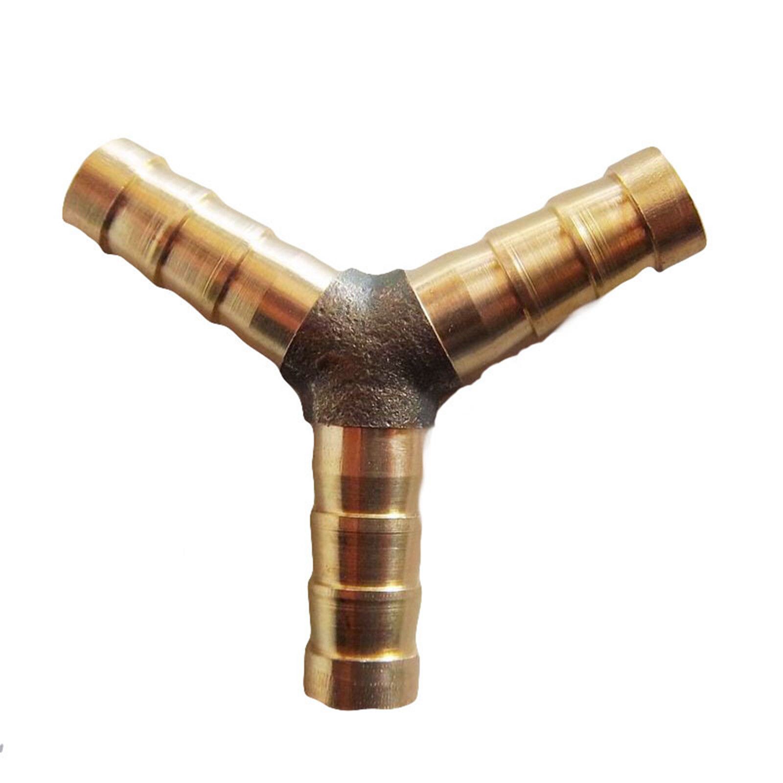 2Pcs,10mm,Copper Y Connector Tube,Hose Connection,Lab Tee Adapter