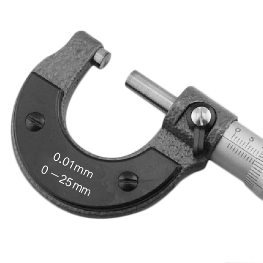 Best 0-25mm 0.01mm Gauge Outside Metric Micrometer Tool With Metal For Mechanist Caliper Tool
