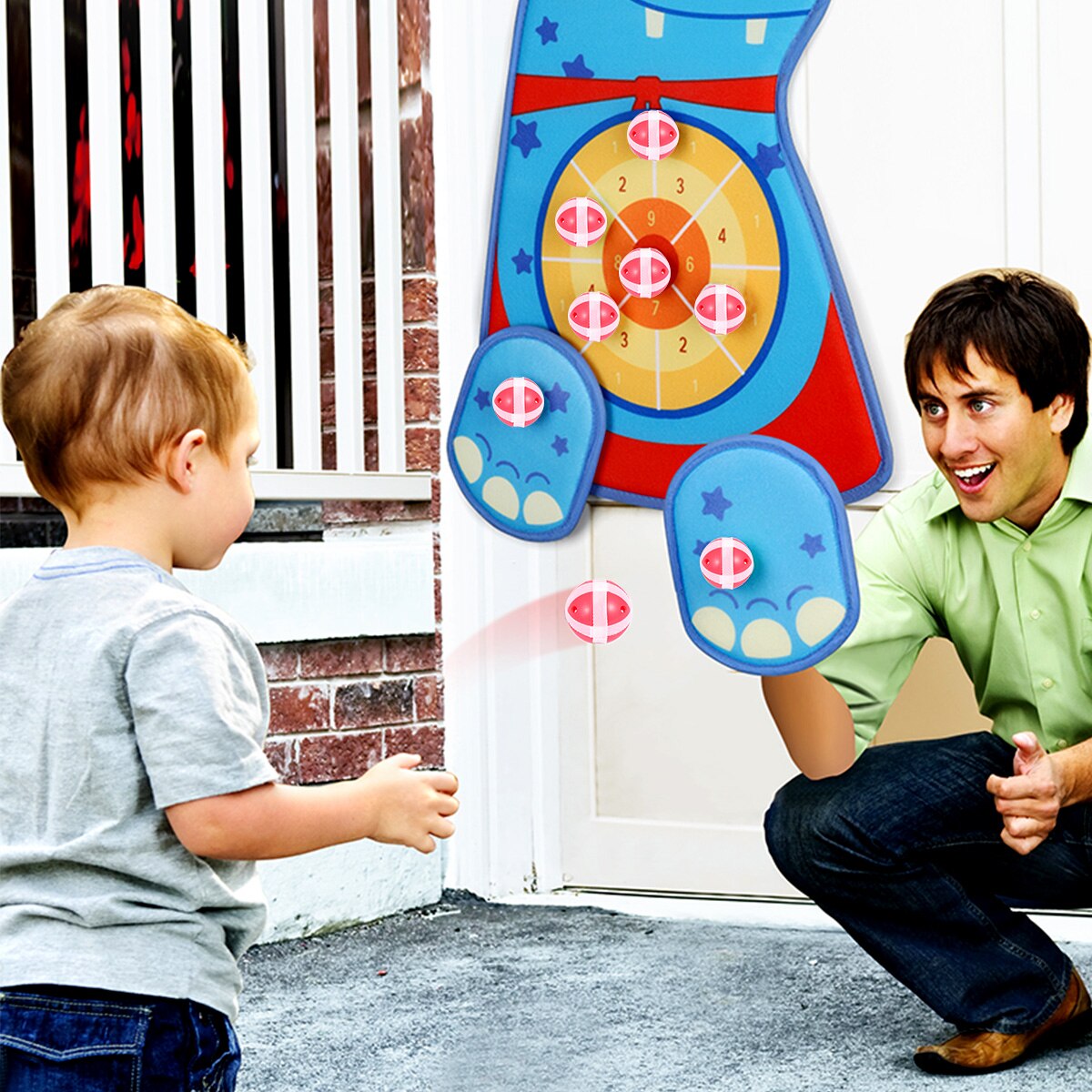 12pcs Special Sticky Paste Plastic Educational Plaything Interactive Supply for Kids Children Toddler