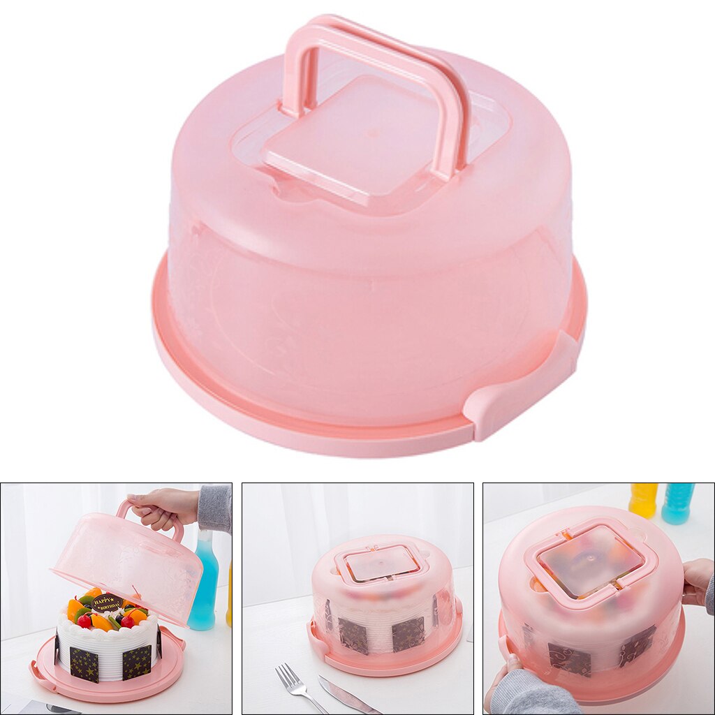Plastic Cake Carrier Cake Storage Container Transporter with Lockable Lid
