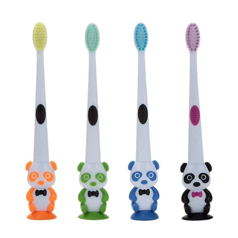 Baby Cartoon Toothbrush Soft Panda Shape Kids Dental Oral Care Brush Tool Tooth Brushes Bristle Toothbrush Dental Care Baby ·