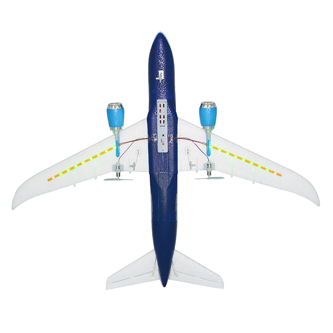 QF008 2,4G 3CH Simulierte Fernbedienung Fixed-Flügel EPP Flugzeug-GorNorriss EPP 550mm Spannweite 6-Achse gyro mit Licht Bar DIY Flugzeug: Plane with LED Strip