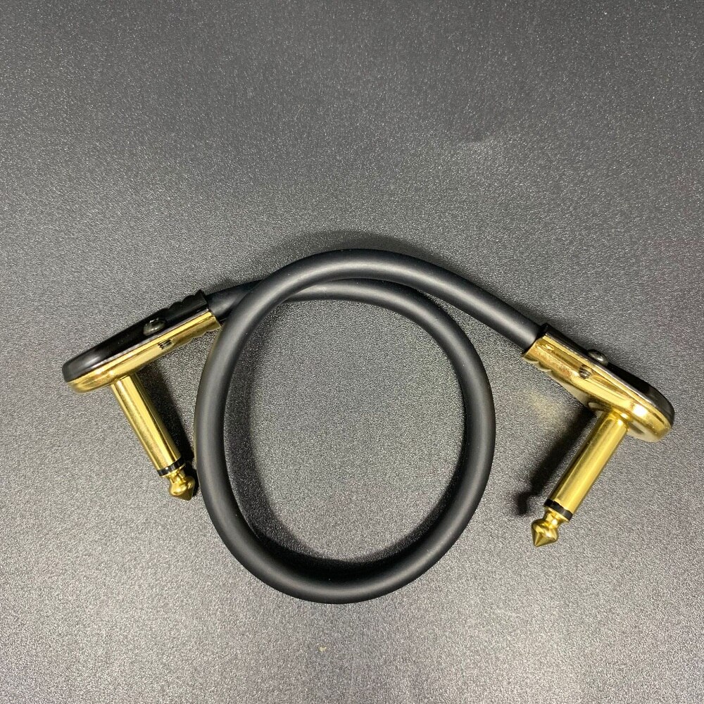 6PCS Guitar Patch Cables Right Angle 15/30CM 1/4 Guitar Cable for Guitar Effect Pedals