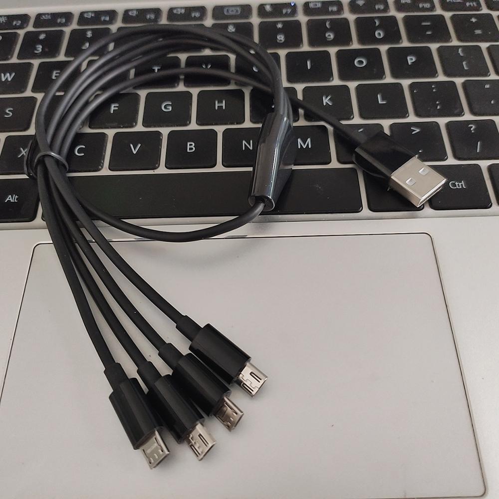 4 In 1 Android Mobiele Telefoon Fast Charger Kabel Voor Diverse Android Telefoons 50Cm Micro Usb Multi-Opladen kabel,