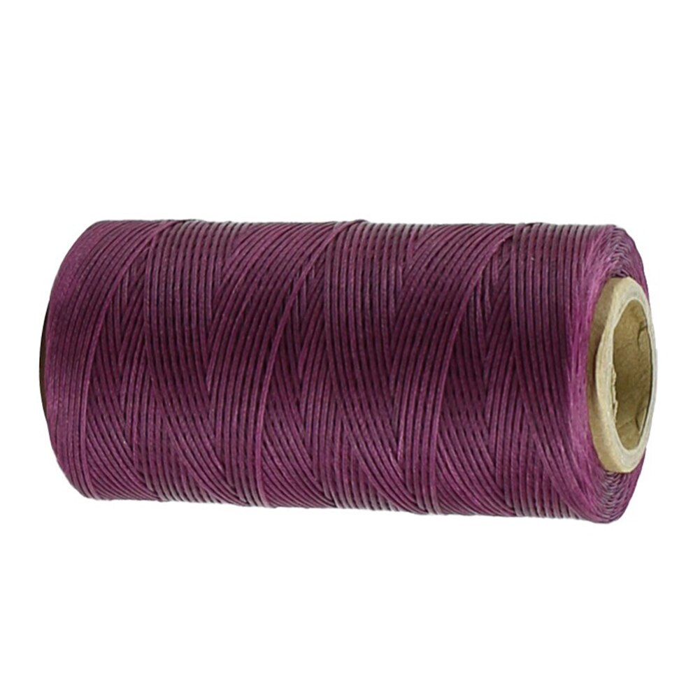 260M 150D 0,8mm Flache Gewachste NäHenne Linie dicke Gewachste Gewinde für Leder gewachste Schnur für Leder Handwerk Hand näHenne Gewinde: Violett