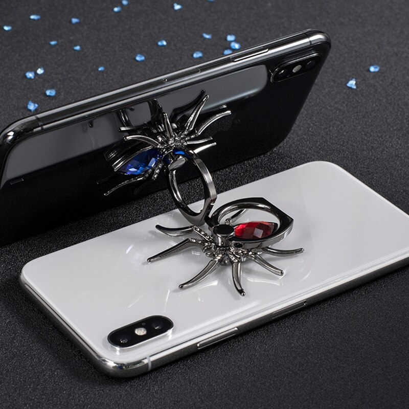 1PCs Anello di Barretta Holder 360 Rotazione Del Telefono Mobile Stand In Metallo Spider Bling Per Samsung S10 per Iphone X Mobile accessori del telefono