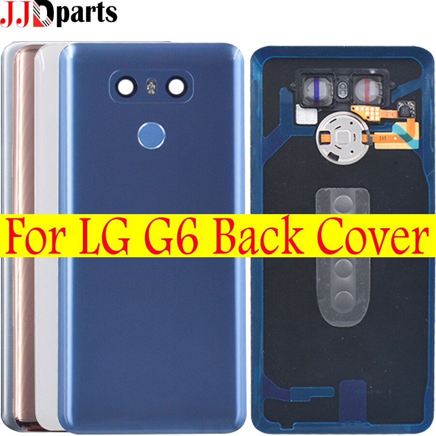 Pour lg g6 couvercle de batterie pour lg g6 verre arrière H870 H870DS H871 H872 boîtier de porte boîtier arrière + réparation pour lg g6 couverture arrière