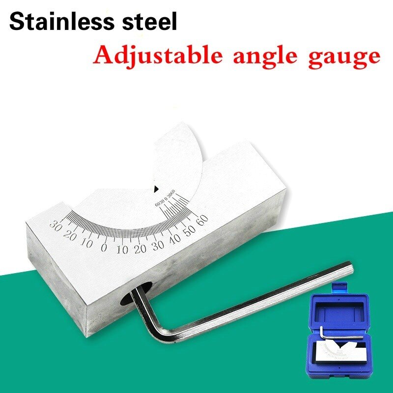 Stainless Steel Milling Machine Precision Parts Adjustable Pad 90 Angle Gauge Debugge V Block Angler Top Tool AP25 for Measuring