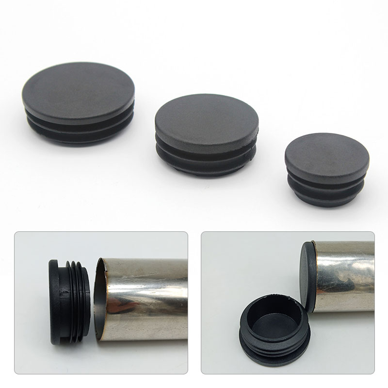 10Pcs Round Tube Plugs Pipe Insert End Caps Floor Protectors Furniture Feet Pads