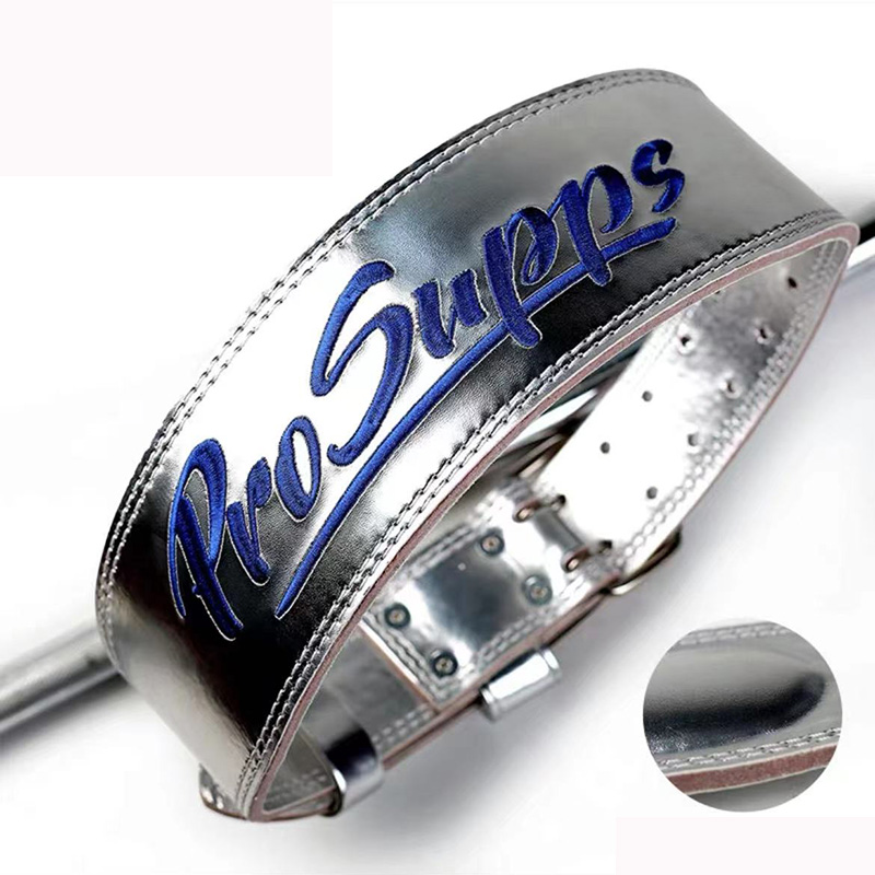 Cintura in pelle per sollevamento pesi Cintura per allenamento fitness Cintura per tutore in vita Protezione lombare tozzo Stacco bodybuilding Palestra Supporto per la schiena